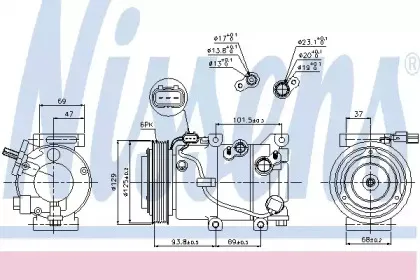89306 NISSENS Компрессор, кондиционер