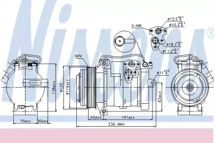 89315 NISSENS Компрессор, кондиционер