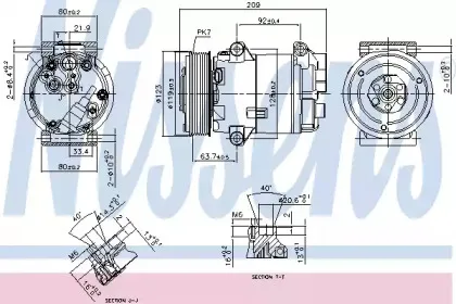 89323 NISSENS Компрессор, кондиционер