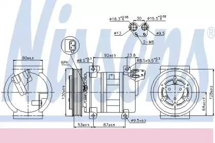 89330 NISSENS Компрессор, кондиционер