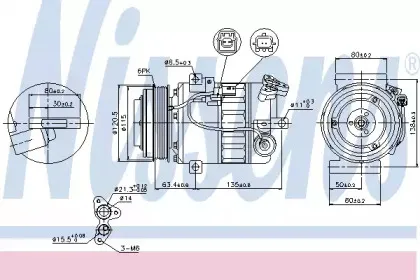 89394 NISSENS Компрессор, кондиционер