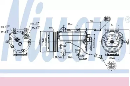 89452 NISSENS Компрессор, кондиционер