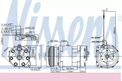 89489 NISSENS Компрессор, кондиционер