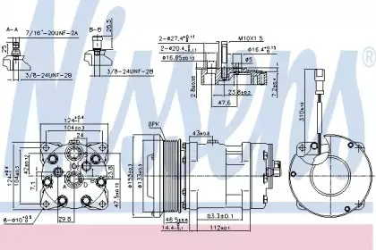 89665 NISSENS Компрессор, кондиционер