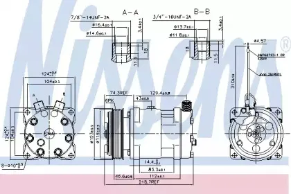 89718 NISSENS Компрессор, кондиционер