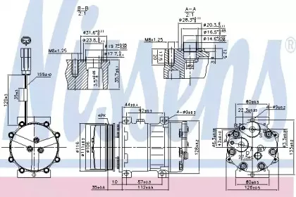 89800 NISSENS Компрессор, кондиционер