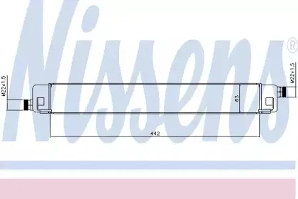 90578 NISSENS масляный радиатор, двигательное масло