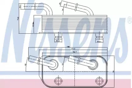 90658 NISSENS Масляный радиатор, автоматическая коробка передач