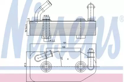 90667 NISSENS Масляный радиатор, автоматическая коробка передач