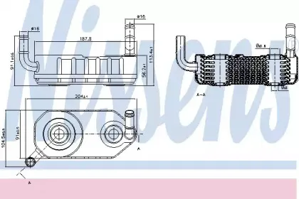 90708 NISSENS Масляный радиатор, автоматическая коробка передач