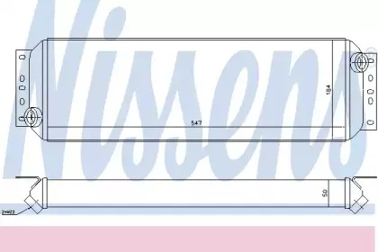 90730 NISSENS масляный радиатор, двигательное масло