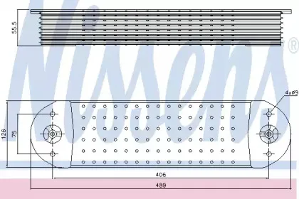 90766 NISSENS масляный радиатор, двигательное масло