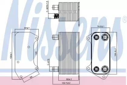 90792 NISSENS Масляный радиатор, автоматическая коробка передач