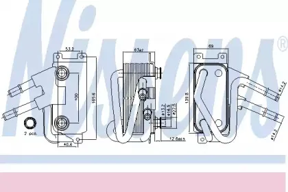 90834 NISSENS Масляный радиатор, автоматическая коробка передач