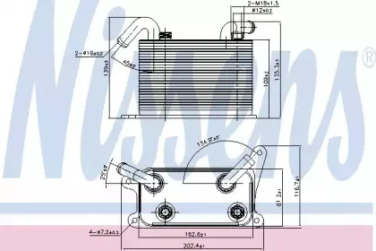 90841 NISSENS Масляный радиатор, автоматическая коробка передач