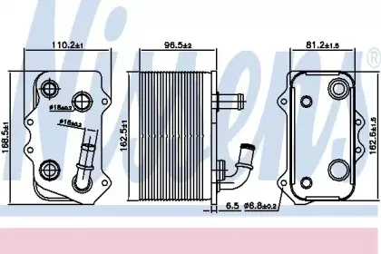90934 NISSENS Масляный радиатор, ступенчатая коробка передач