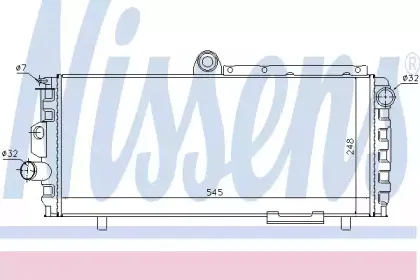 60010 NISSENS Радиатор, охлаждение двигателя