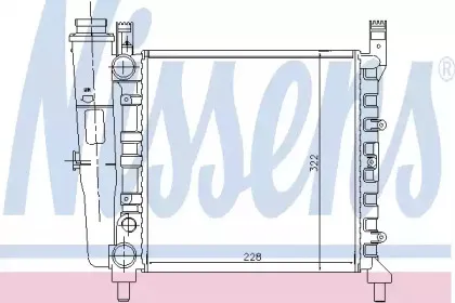 61930 NISSENS Радиатор, охлаждение двигателя