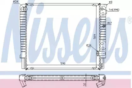 65508A NISSENS Радиатор, охлаждение двигателя