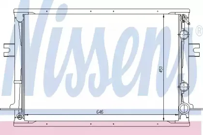 62310 NISSENS Радиатор, охлаждение двигателя