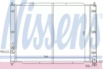 65239 NISSENS Радиатор, охлаждение двигателя
