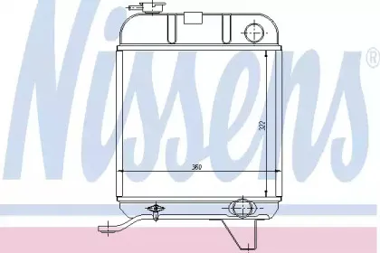 63460 NISSENS Радиатор, охлаждение двигателя