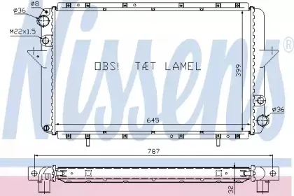 63940A NISSENS Радиатор, охлаждение двигателя