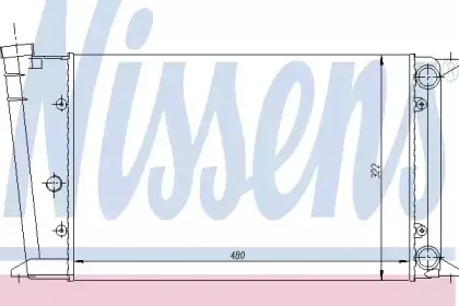 65020 NISSENS Радиатор, охлаждение двигателя