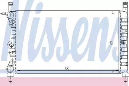 61931 NISSENS Радиатор, охлаждение двигателя