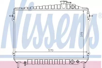 62261 NISSENS Радиатор, охлаждение двигателя