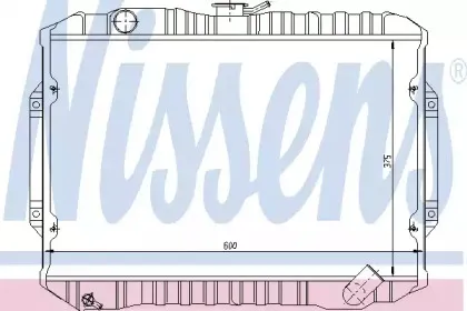 62815 NISSENS Радиатор, охлаждение двигателя