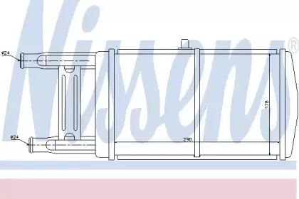 60449 NISSENS Радиатор, охлаждение двигателя
