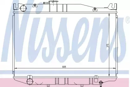 64821 NISSENS Радиатор, охлаждение двигателя