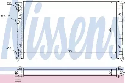 64006 NISSENS Радиатор, охлаждение двигателя