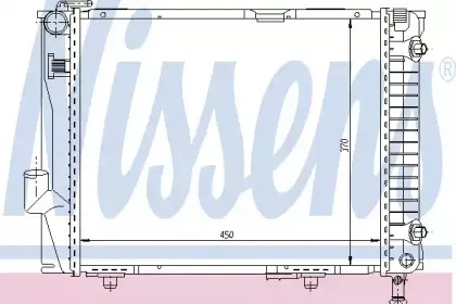 62711 NISSENS Радиатор, охлаждение двигателя