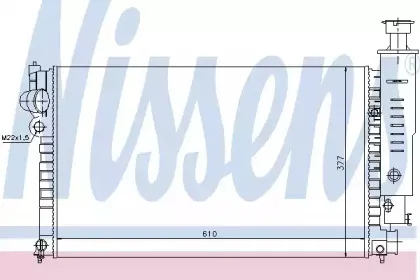 63527 NISSENS Радиатор, охлаждение двигателя