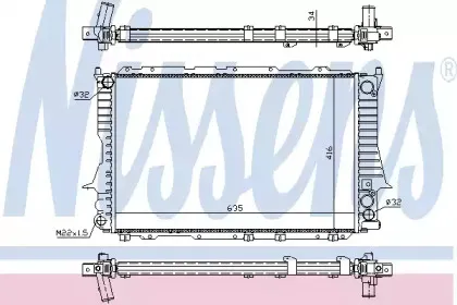 60459 NISSENS Радиатор, охлаждение двигателя