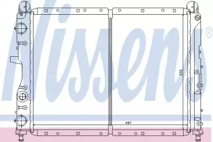 61842 NISSENS Радиатор, охлаждение двигателя