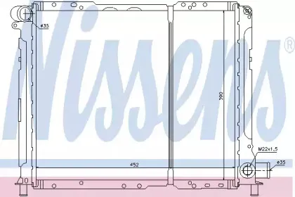 61721 NISSENS Радиатор, охлаждение двигателя