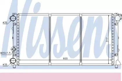 64002 NISSENS Радиатор, охлаждение двигателя