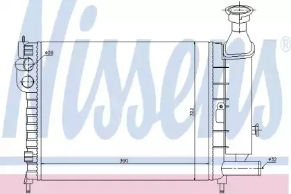 61372 NISSENS Радиатор, охлаждение двигателя