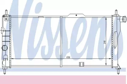 632731 NISSENS Радиатор, охлаждение двигателя