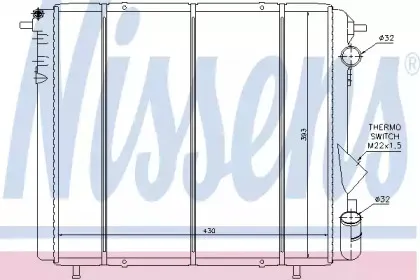 63898 NISSENS Радиатор, охлаждение двигателя