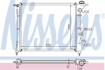63931 NISSENS Радиатор, охлаждение двигателя