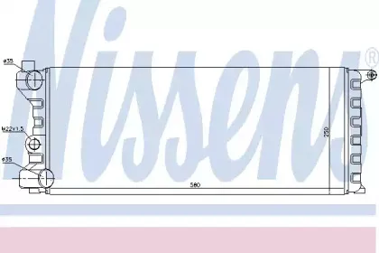 62312 NISSENS Радиатор, охлаждение двигателя