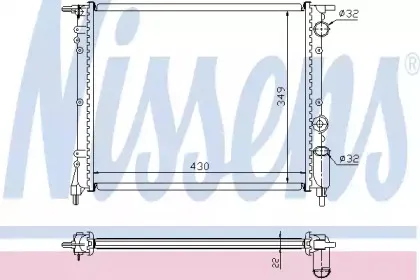 63919 NISSENS Радиатор, охлаждение двигателя