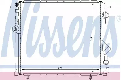 63955 NISSENS Радиатор, охлаждение двигателя