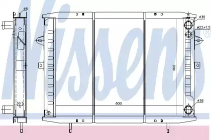 63952 NISSENS Радиатор, охлаждение двигателя