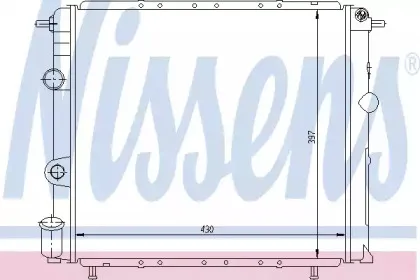 63887 NISSENS Радиатор, охлаждение двигателя