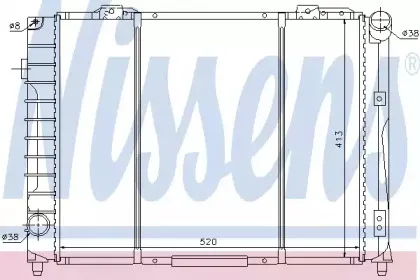 60021 NISSENS Радиатор, охлаждение двигателя